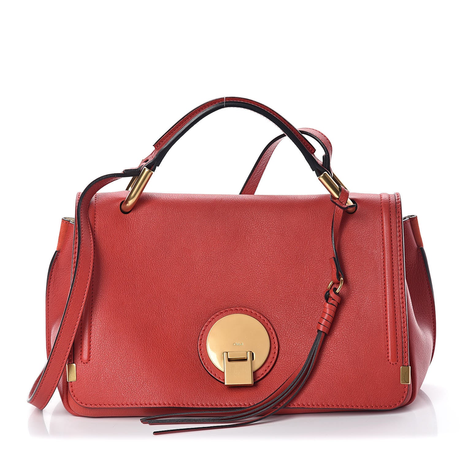 Chloe Smooth Calfskin Medium Indy Shoulder Bag Poppy 1 of 8