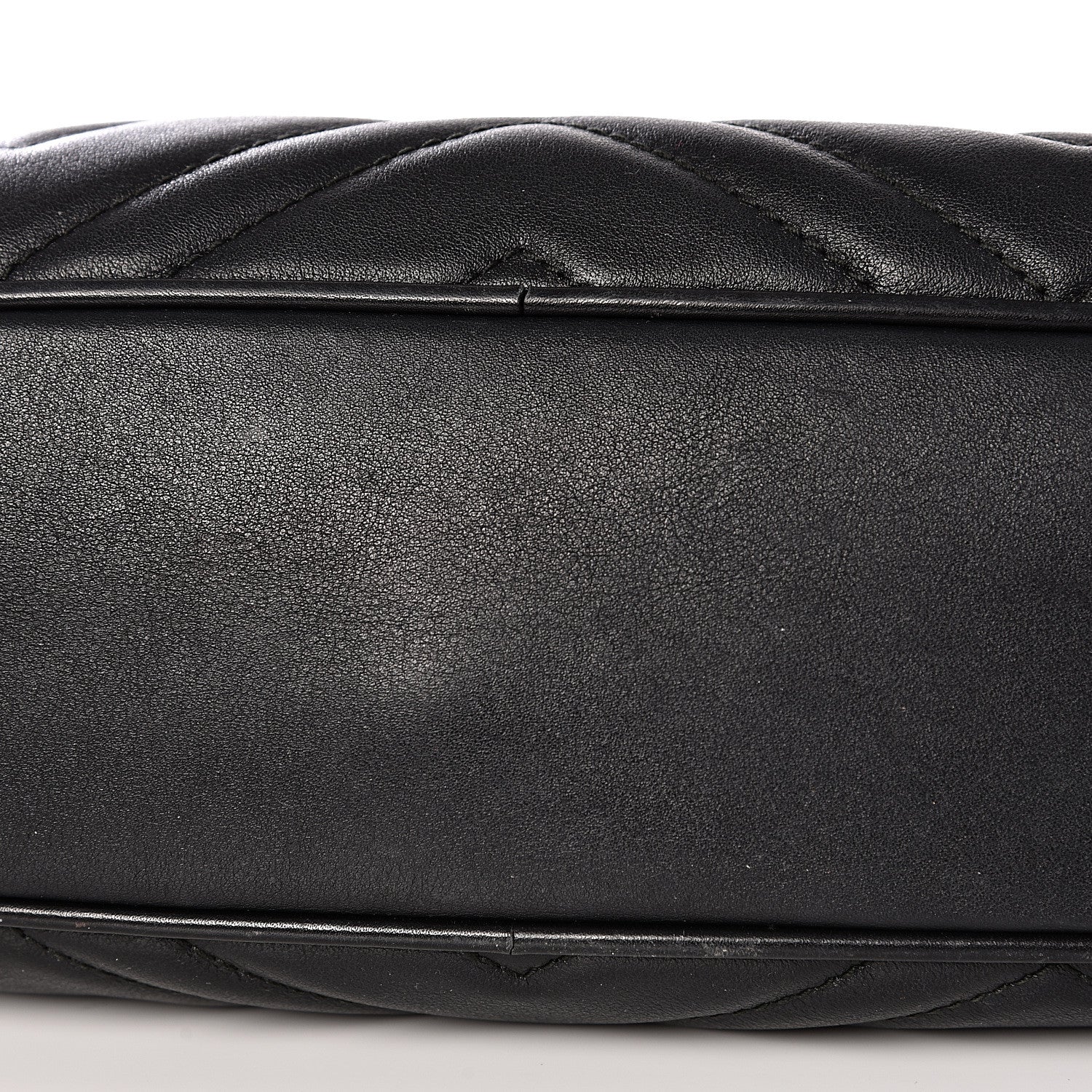 Gucci Calfskin Matelasse Small GG Marmont Chain Shoulder Bag Black 9 of 16