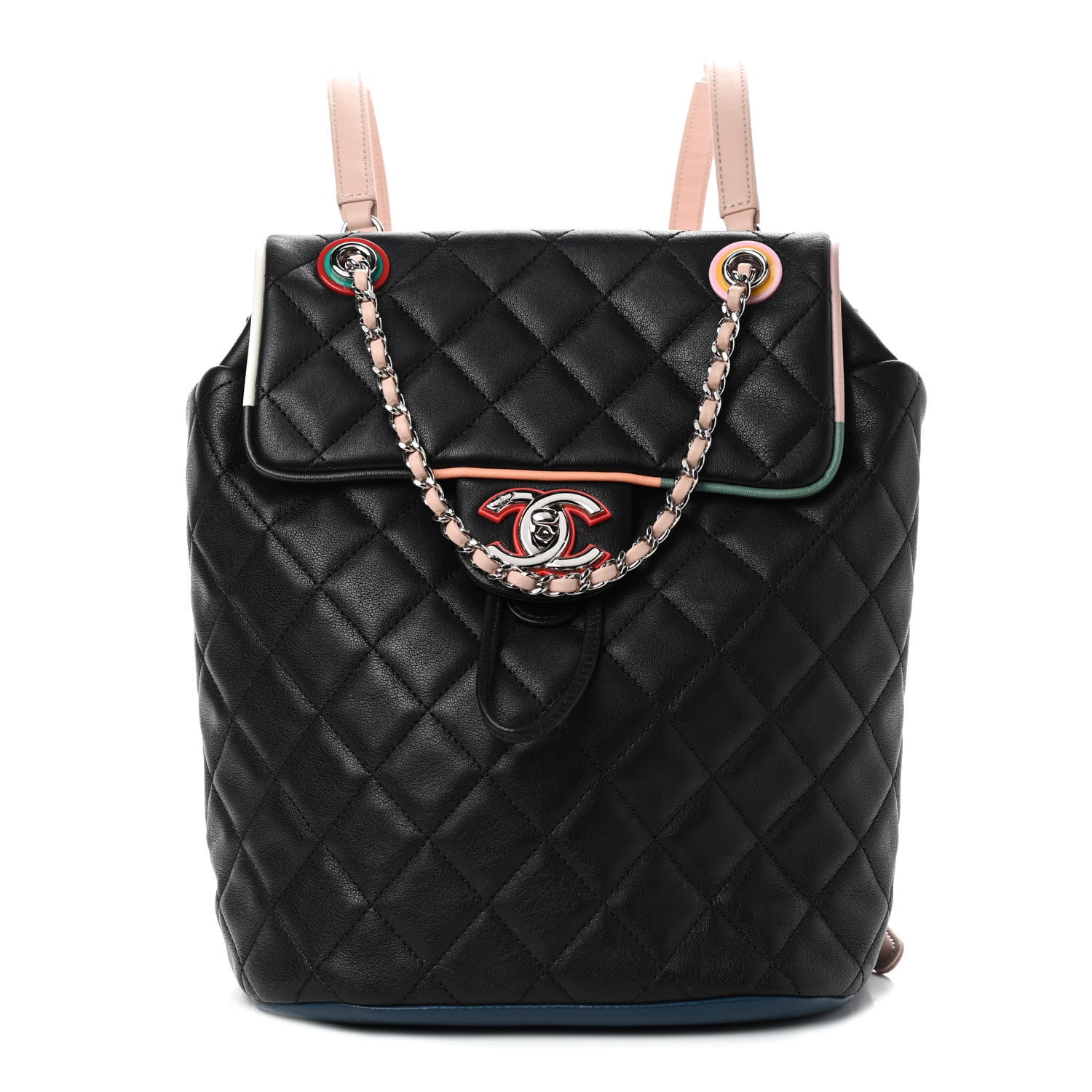 Chanel Lambskin Quilted Small Cuba Urban Spirit Backpack Black 1 of 9