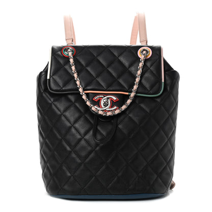 Chanel Lambskin Quilted Small Cuba Urban Spirit Backpack Black 1 of 9