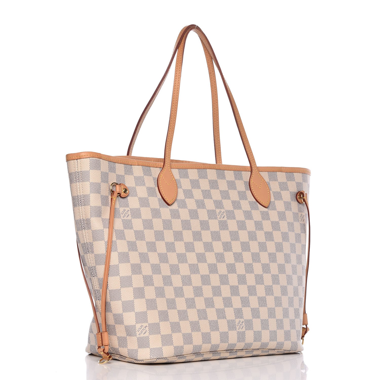 Louis Vuitton Damier Azur Neo Neverfull MM Rose Ballerine 4 of 13