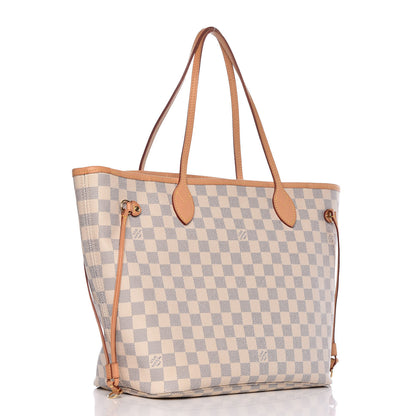 Louis Vuitton Damier Azur Neo Neverfull MM Rose Ballerine 4 of 13