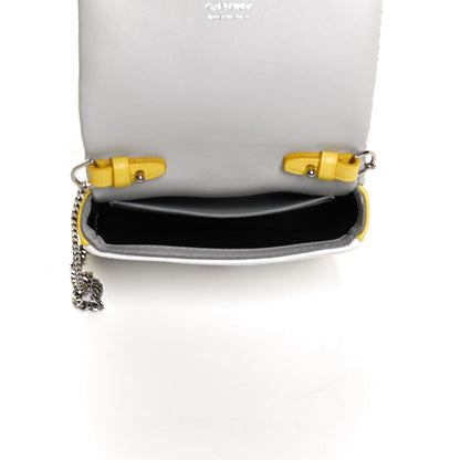 Burberry Lambskin Quilted Mini Lola Bag White Grey Yellow 5 of 9