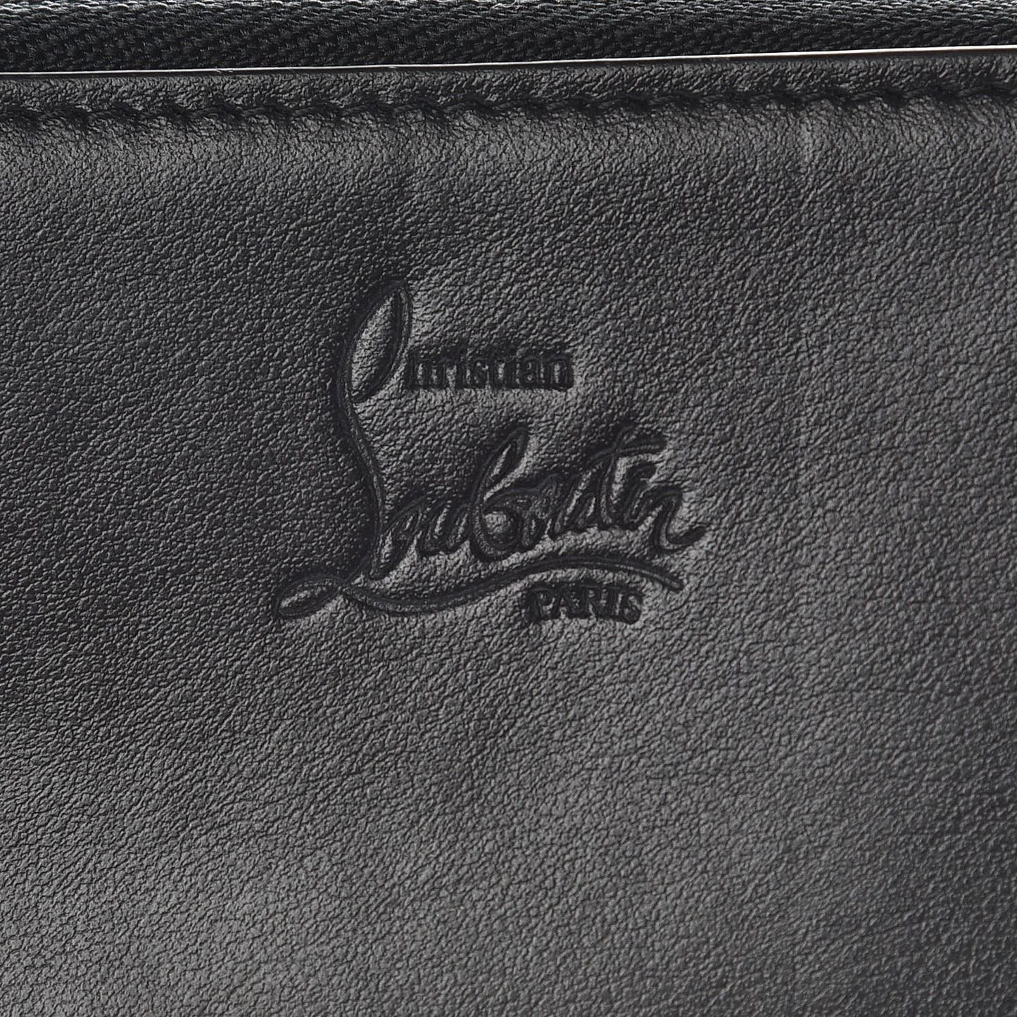 Calfskin Spiked Panettone Coin Purse Black