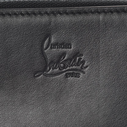 Christian Louboutin Calfskin Spiked Panettone Coin Purse Black 8 of 9