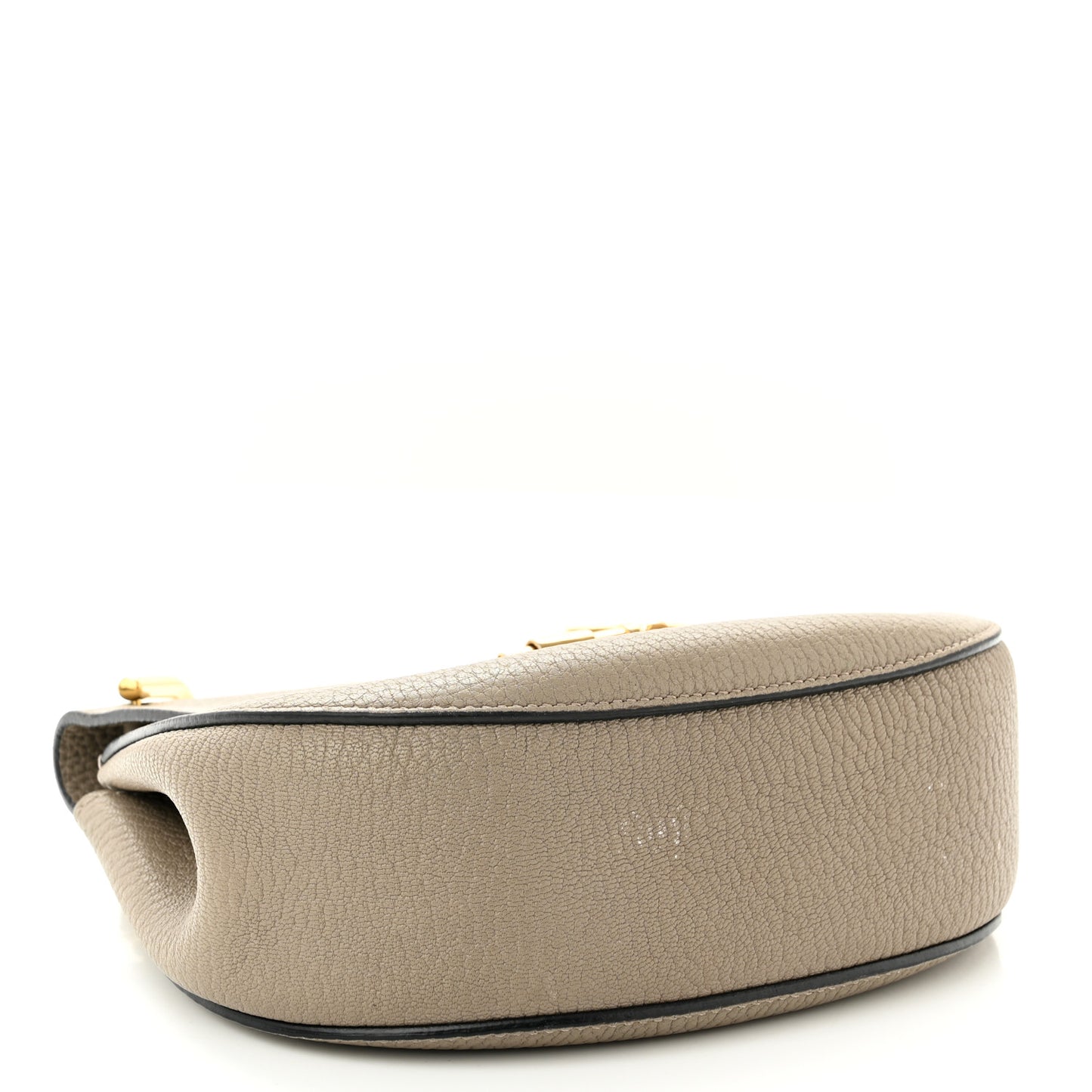 Grained Lambskin Mini Drew Shoulder Bag Motty Grey