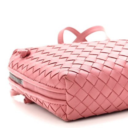 Bottega Veneta Nappa Intrecciato Nodini Crossbody Messenger Rose Pink 9 of 11
