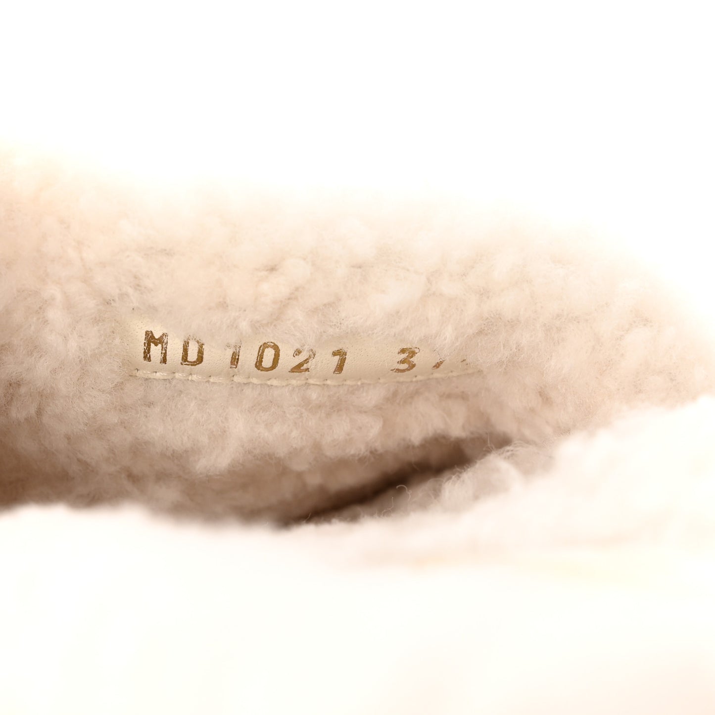 Shearling Canvas Embroidered Dway 10mm Slide Sandals 37.5 Pink White