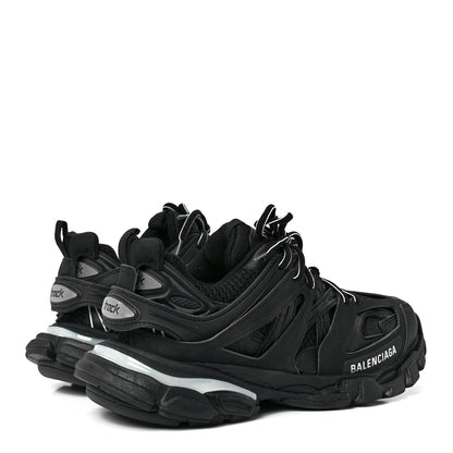 Balenciaga Mesh Nubuck Effect Fabric LED Womens Track Sneakers 38 Black 4 of 9