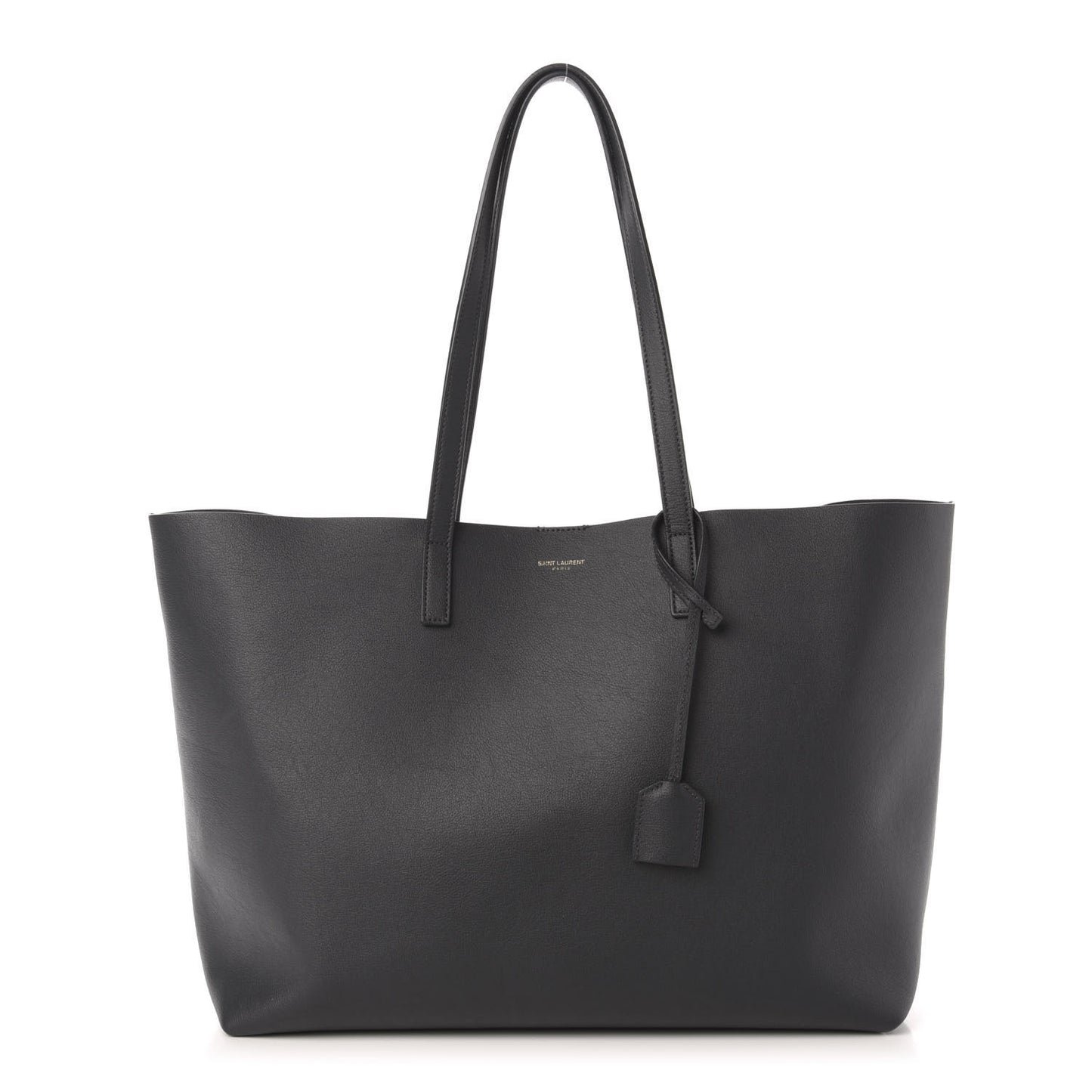 Calfskin Large Shopping Tote Asphalt