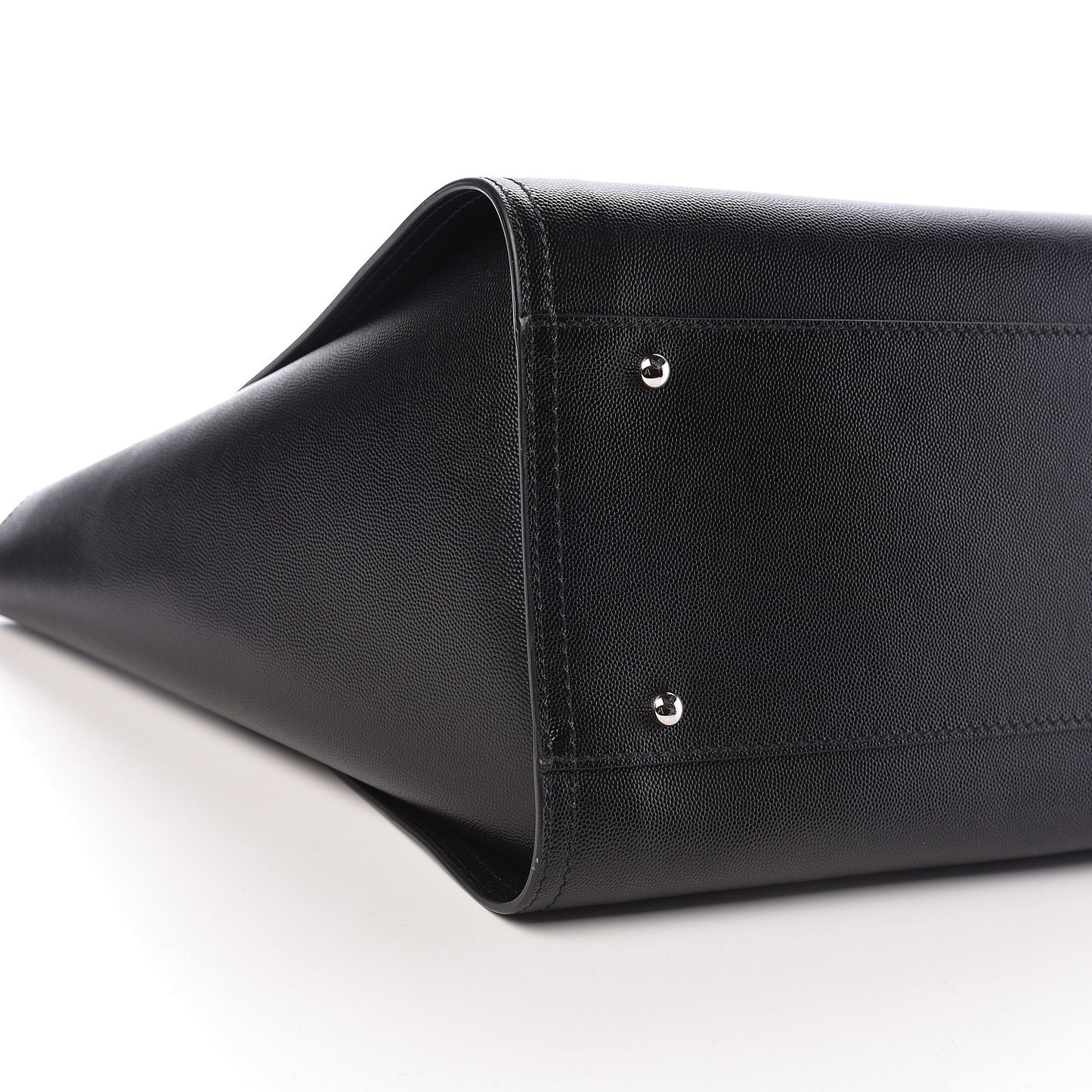 Caviar Medium Studded Deauville Tote Black