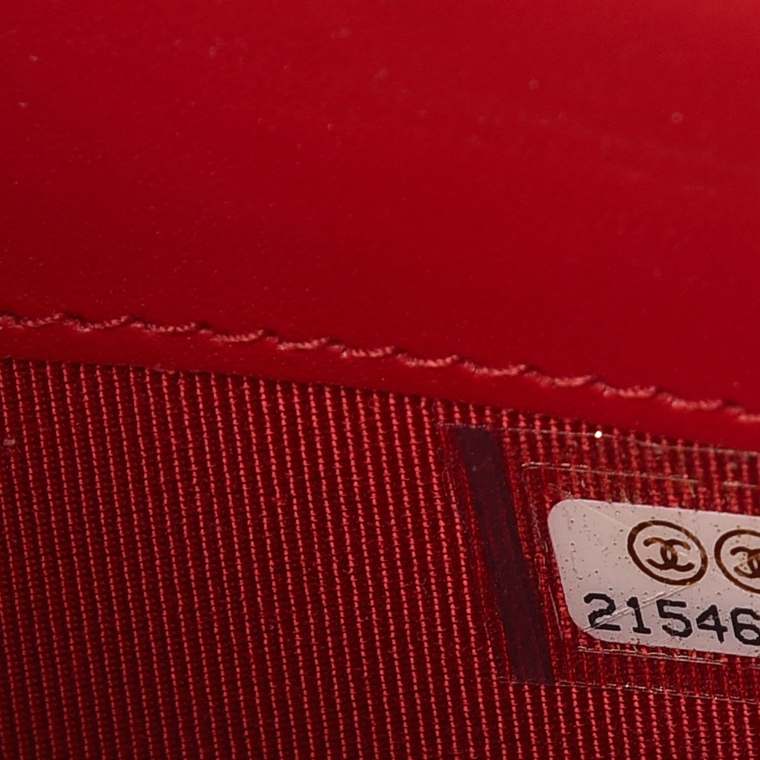 Chanel Caviar Quilted Wallet With Chain Red 11 of 11