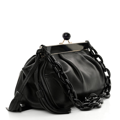 Prada Nappa Kisslock Small Frame Shoulder Bag Black 3 of 13