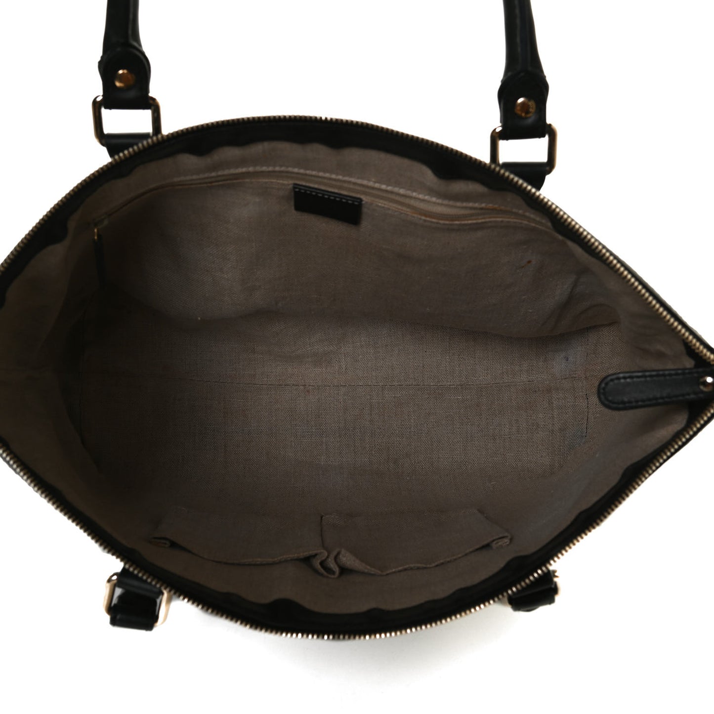 Soft Microguccissima Medium Zippered Satchel Black