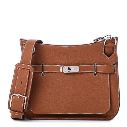 Hermes Taurillon Clemence Jypsiere 31 Gold 1 of 4