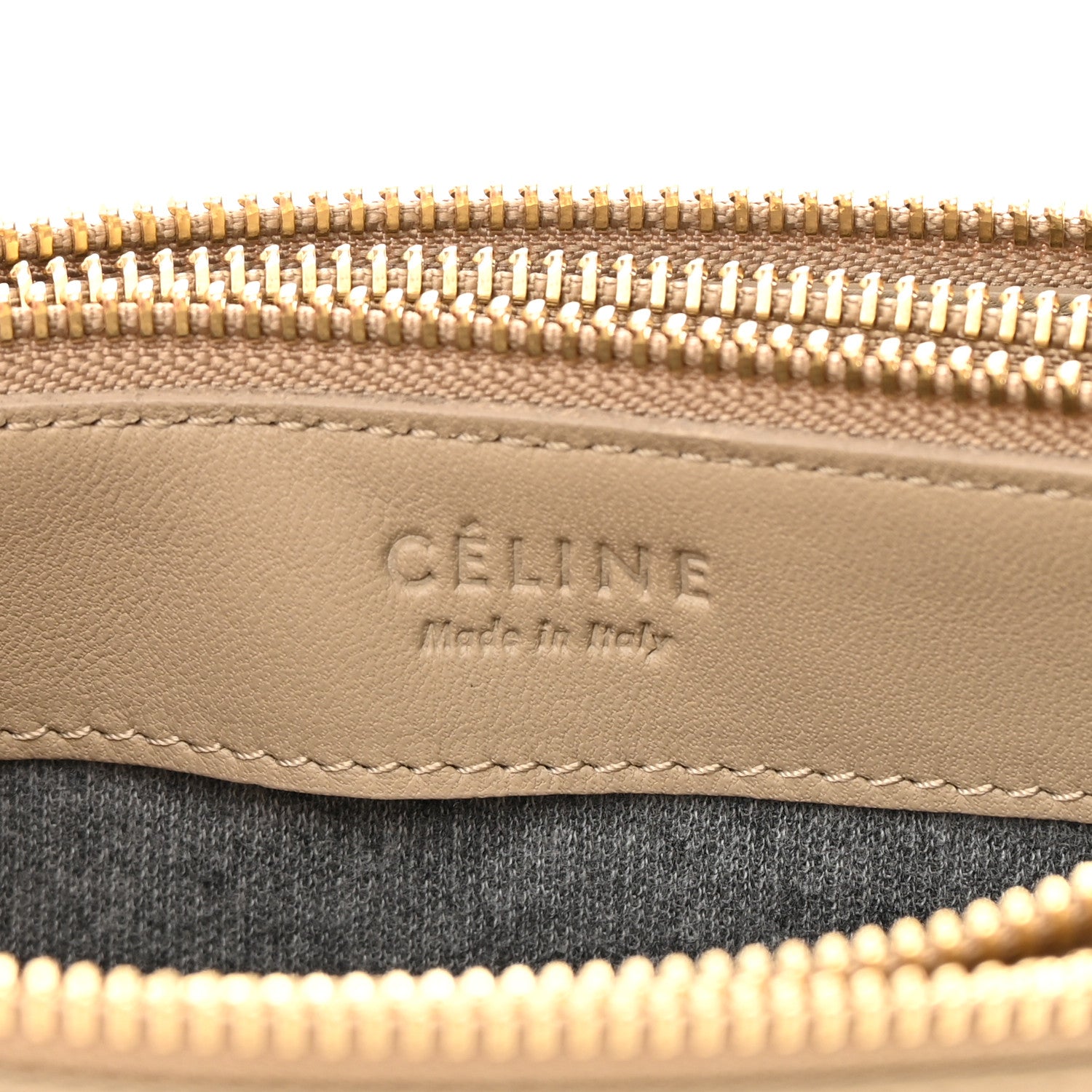 Celine Lambskin Small Trio Crossbody Bag Beige 8 of 16