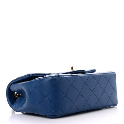 Chanel Lambskin Quilted Mini Rectangular Flap Blue 4 of 14