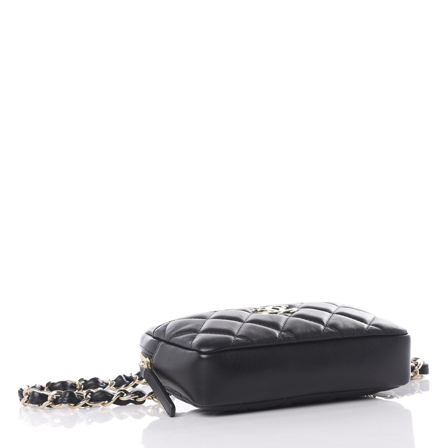 Chanel Lambskin Quilted Waist Bag Black 4 of 10
