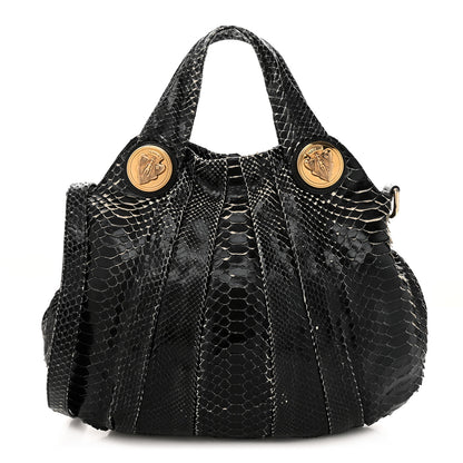 Gucci Snakeskin Medium Hysteria Top Handle Bag Black 1 of 10