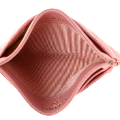 Chanel Iridescent Caviar Quilted Card Holder Pink 5 of 12