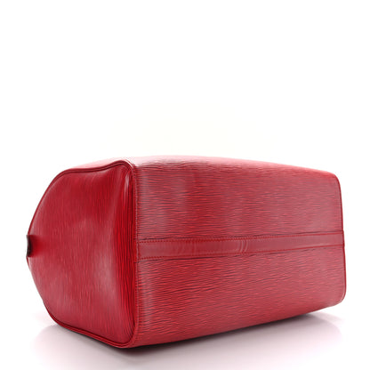 Louis Vuitton Epi Speedy 35 Castillan Red 4 of 11