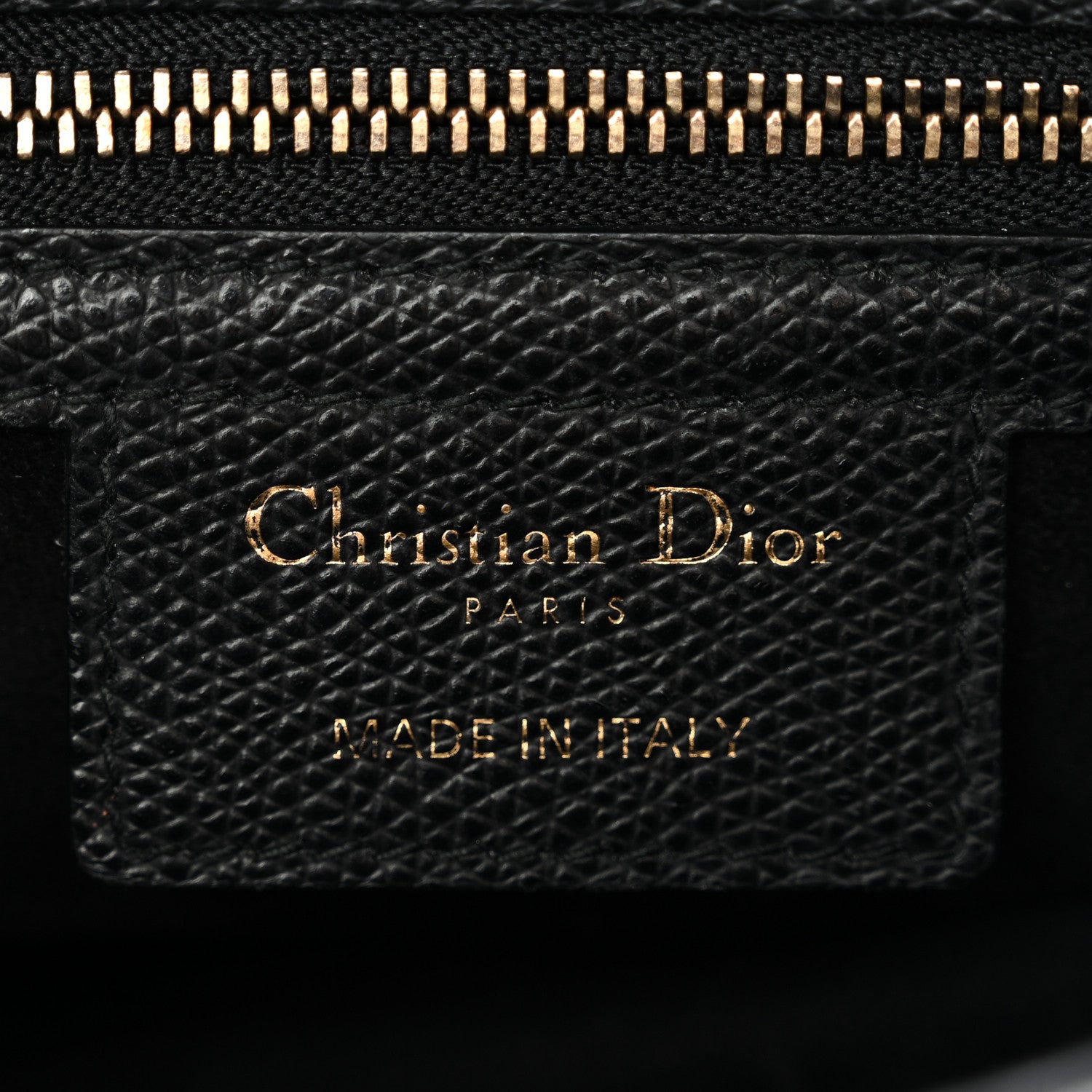 Christian Dior Grained Calfskin Saddle Bag Black 6 of 11