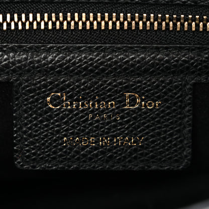 Christian Dior Grained Calfskin Saddle Bag Black 6 of 11