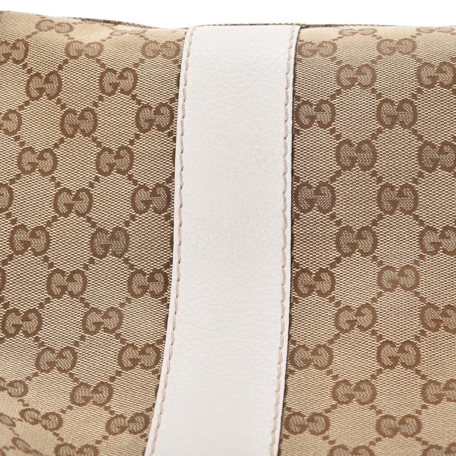 Gucci Monogram Medium Bamboo Bar Tote Off White 9 of 9