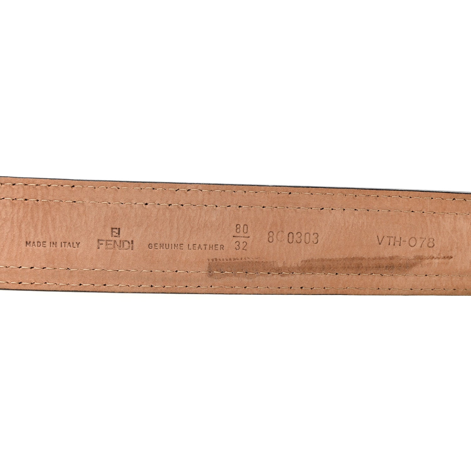 Fendi Metallic Patent B Belt 80 32 Gold 5 of 5
