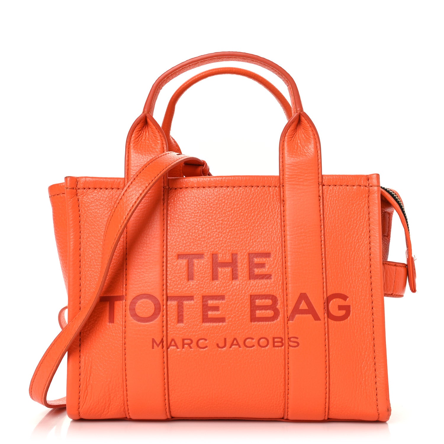 Marc Jacobs Grained Calfskin Small The Tote Bag Dragon Fire 1 of 11