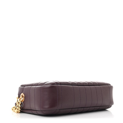 Burberry Calfskin Quilted Small Lola Camera Bag Deep Maroon 4 of 10