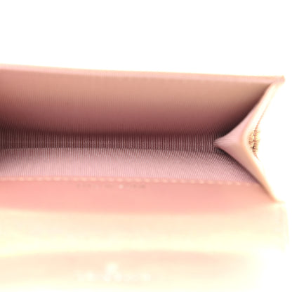Chanel Iridescent Calfskin Quilted Flap Card Holder Wallet Pink 5 of 9