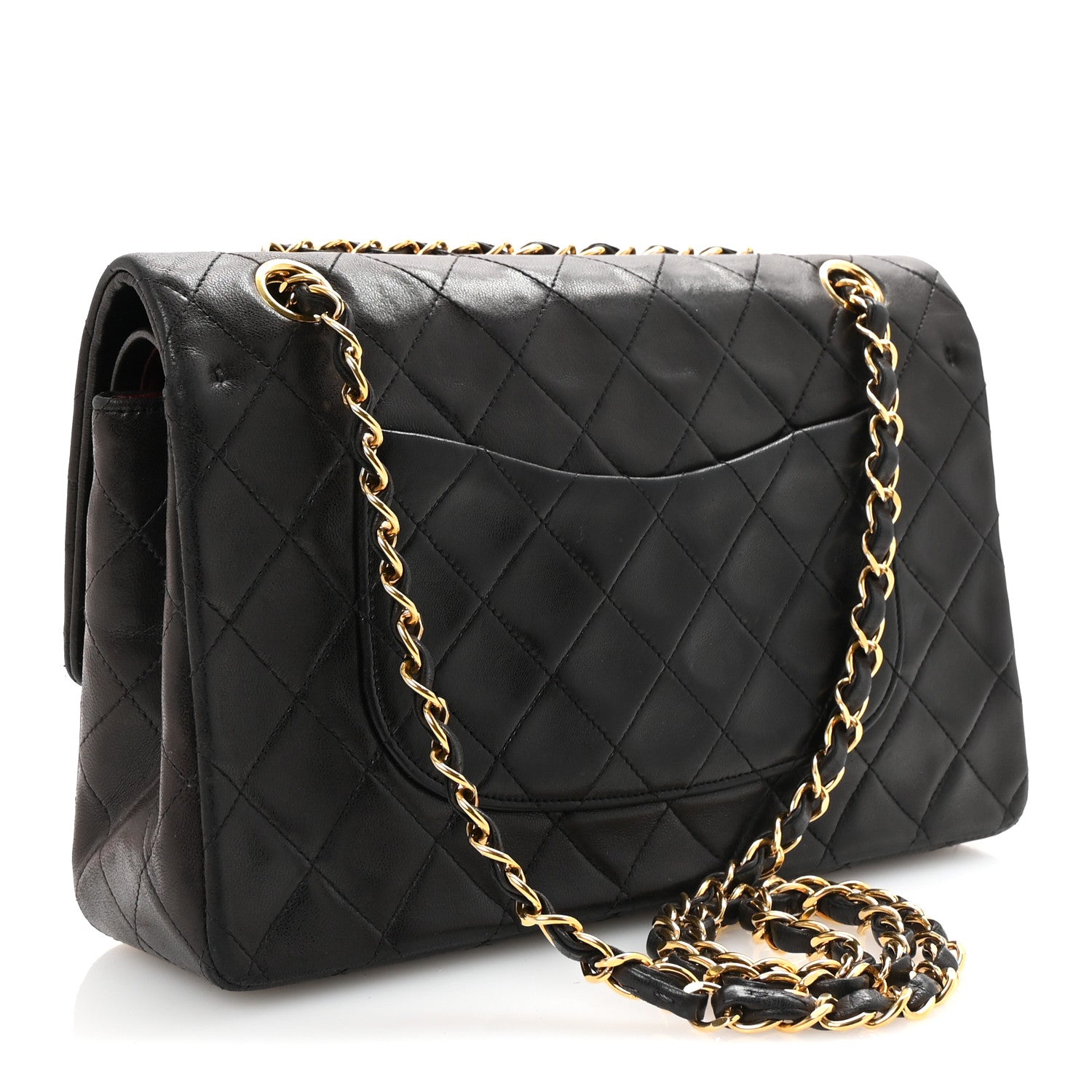 Chanel Lambskin Quilted Medium Double Flap Black 3 of 10