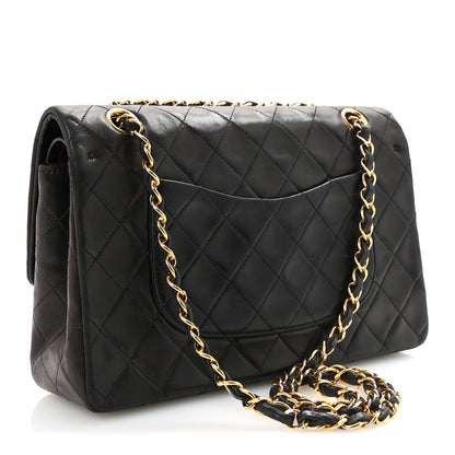 Chanel Lambskin Quilted Medium Double Flap Black 3 of 10