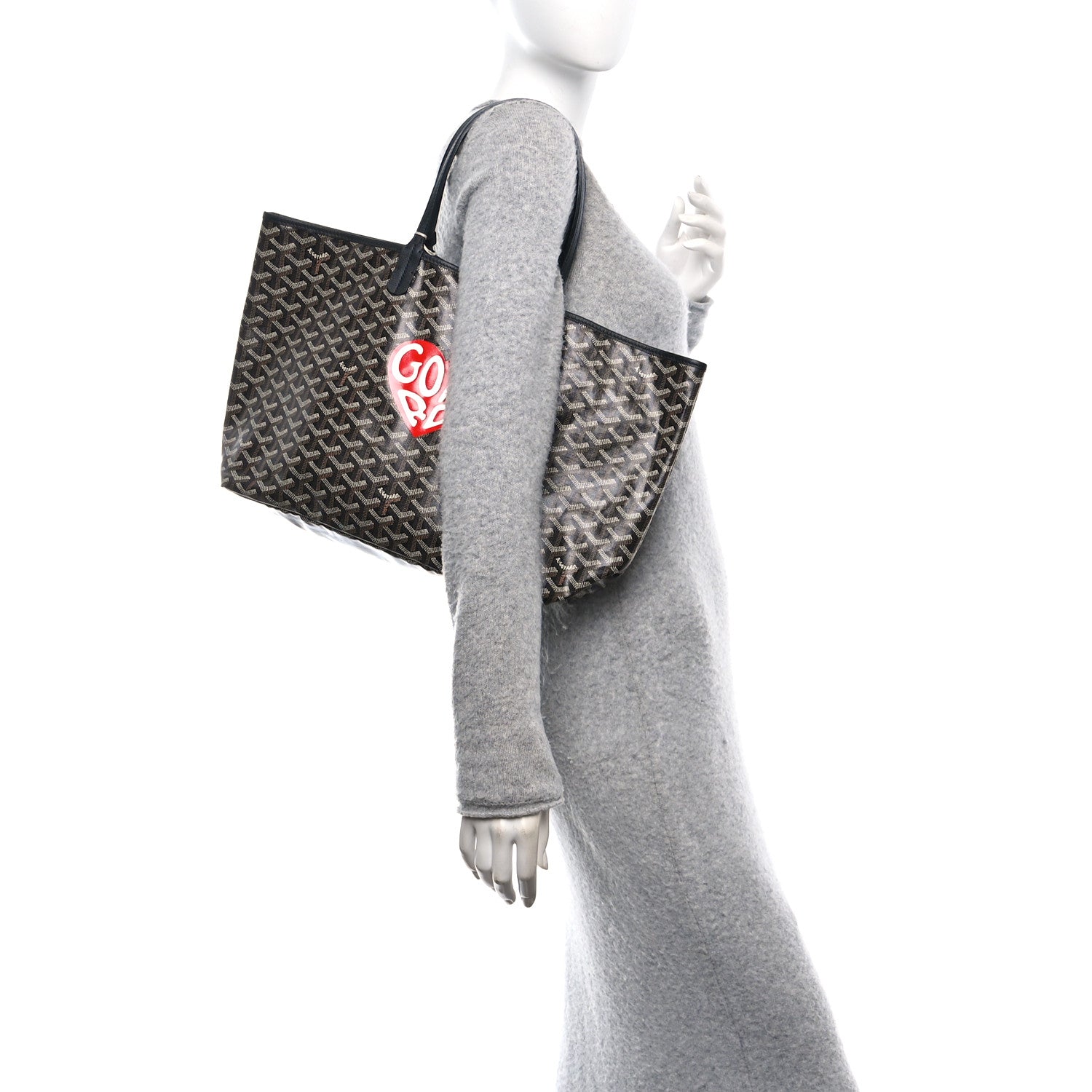 Goyard Goyardine Coeur Saint Louis PM Black 3 of 11