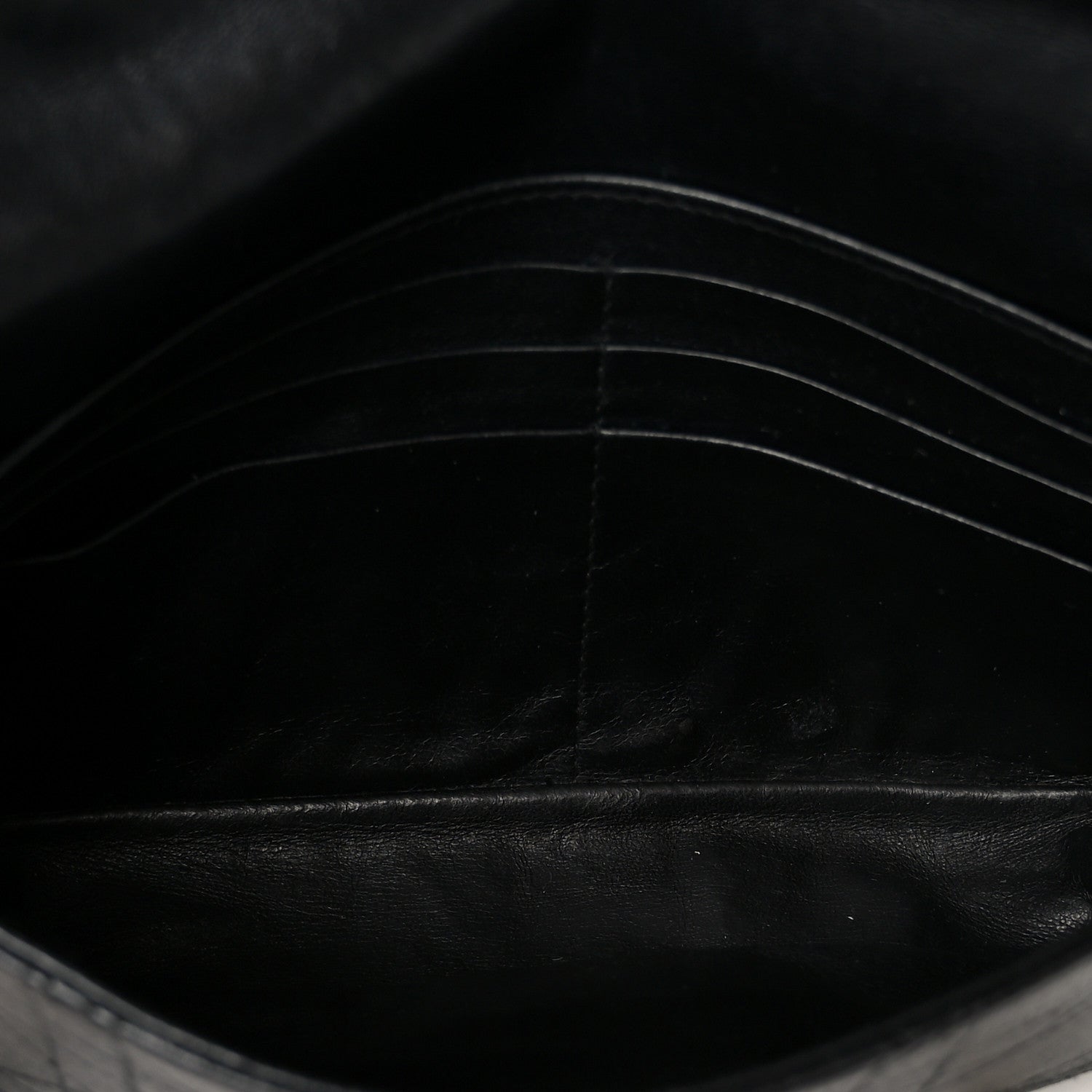 Christian Dior Grained Calfskin Cannage Diorling Wallet On Chain Black 5 of 10
