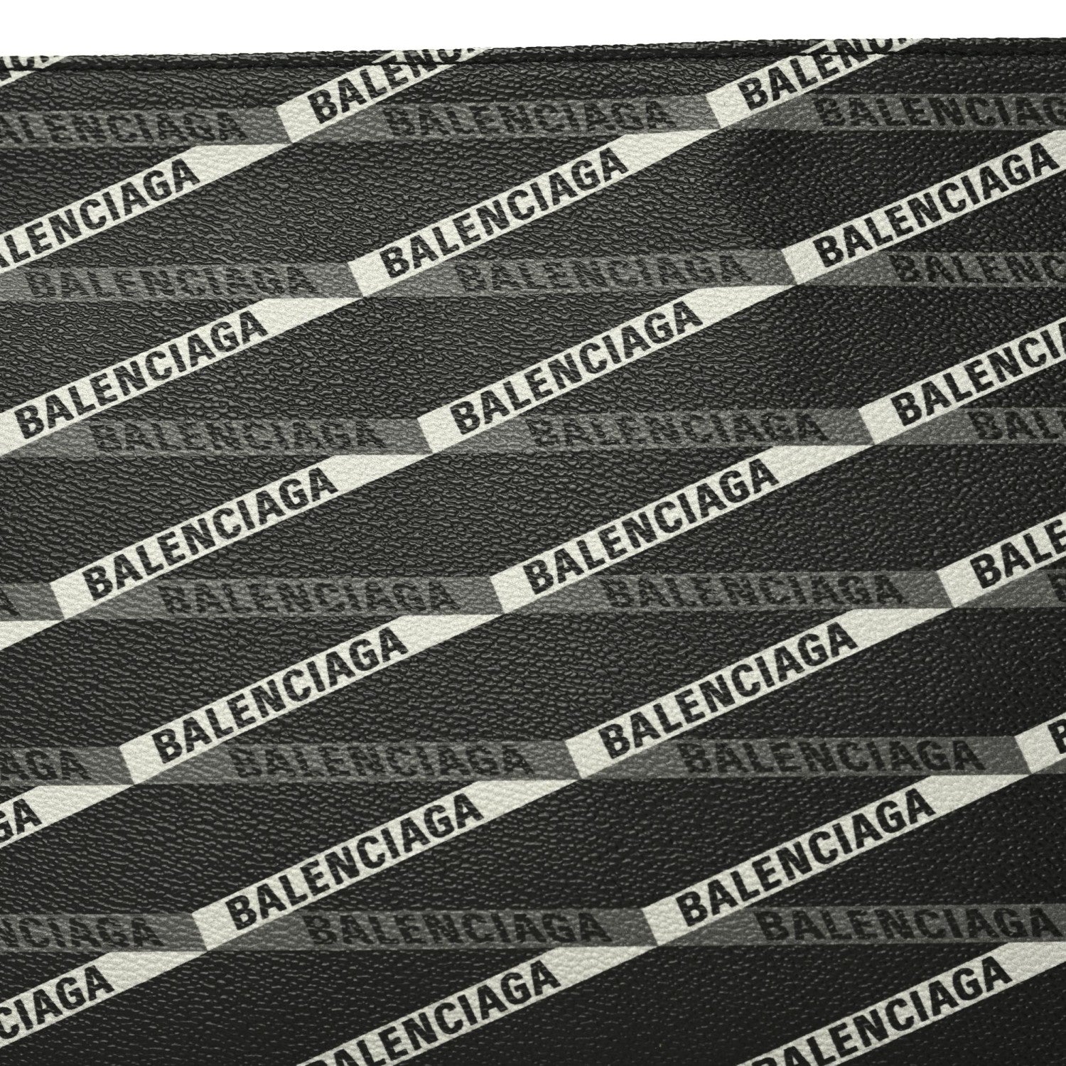Balenciaga Coated Canvas Losange Monogram Zip Pouch Black Grey 8 of 8
