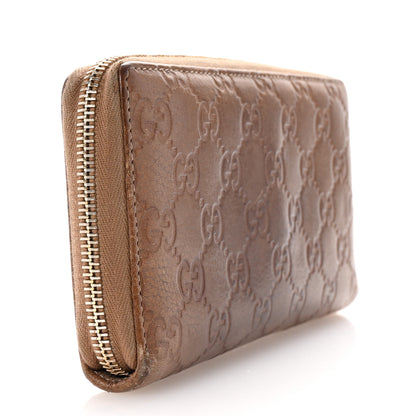 Gucci Guccissima Bamboo Tassel Zip Around Wallet Light Brown 3 of 6