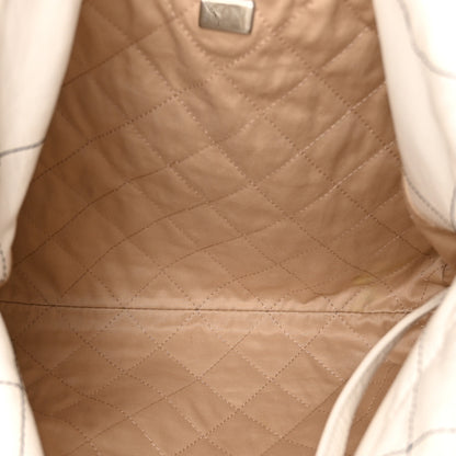Chanel Shiny Calfskin Quilted Small Chanel 22 White Black 5 of 10
