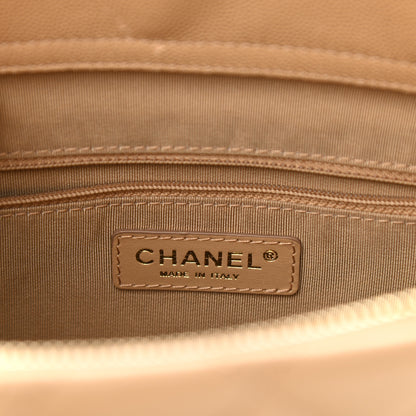 Chanel Caviar Quilted Rolled Up Tote Beige 6 of 11
