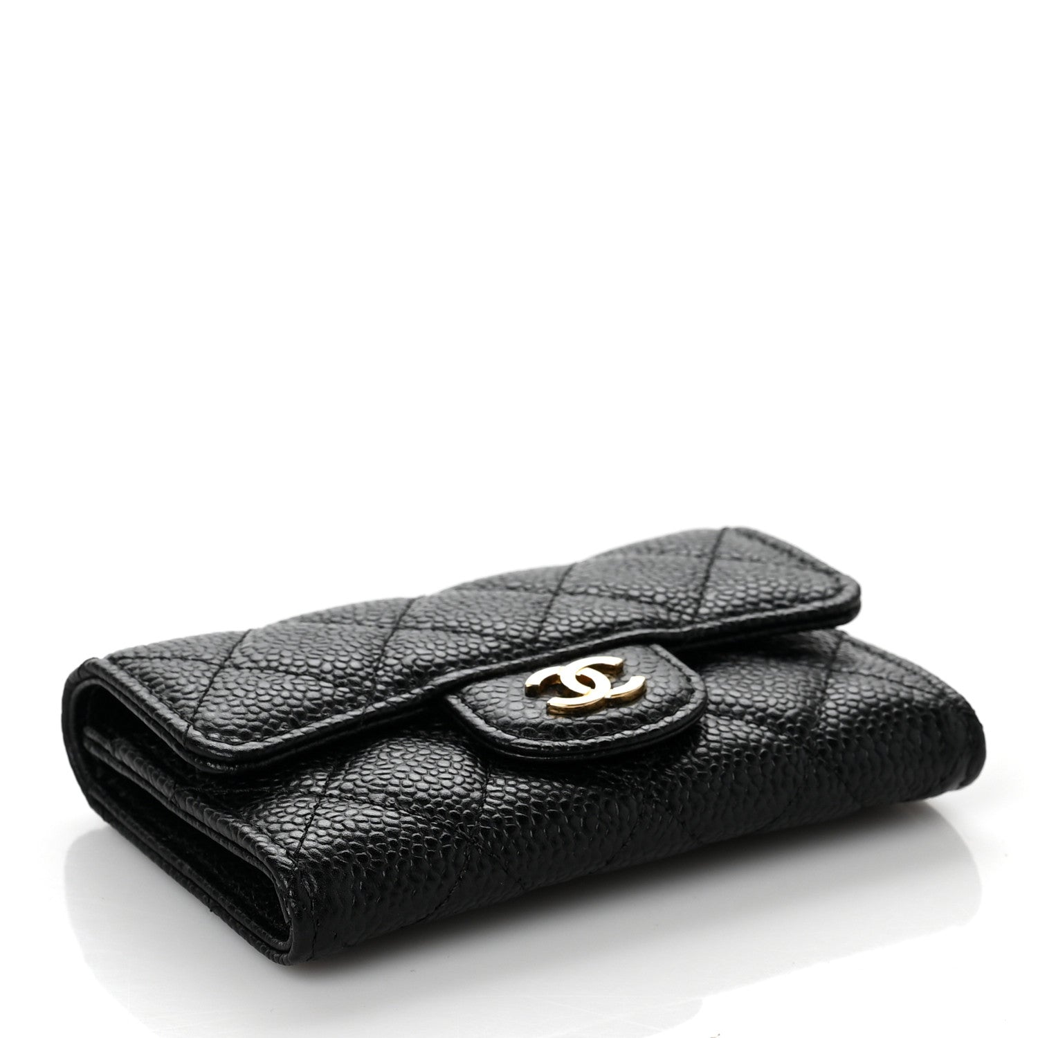 Chanel Caviar Quilted Flap Card Holder Black 3 of 8