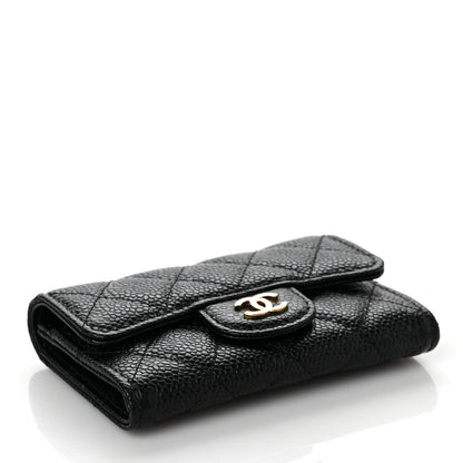 Chanel Caviar Quilted Flap Card Holder Black 3 of 8