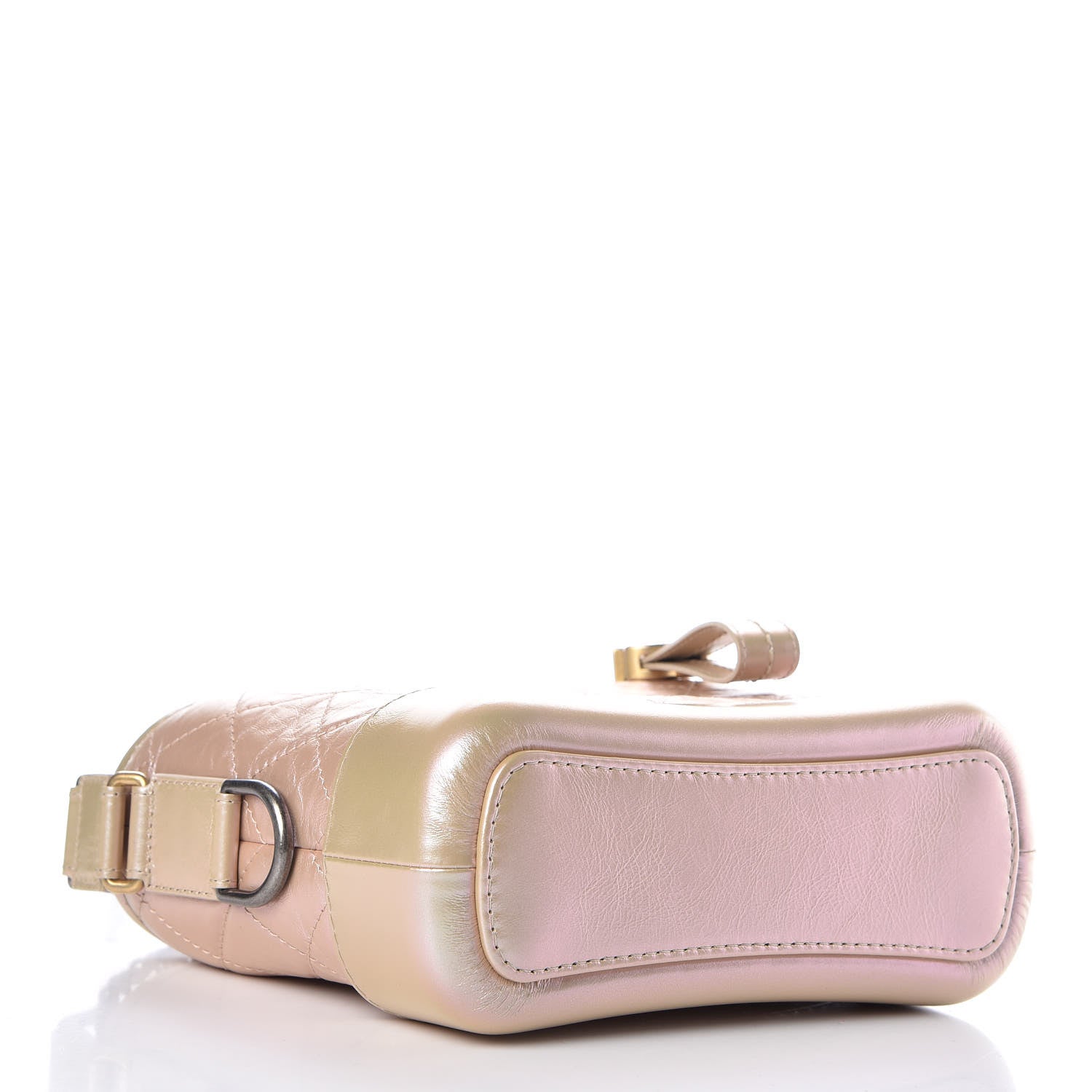 Chanel Iridescent Aged Calfskin Quilted Small Gabrielle Hobo Light Pink 4 of 10