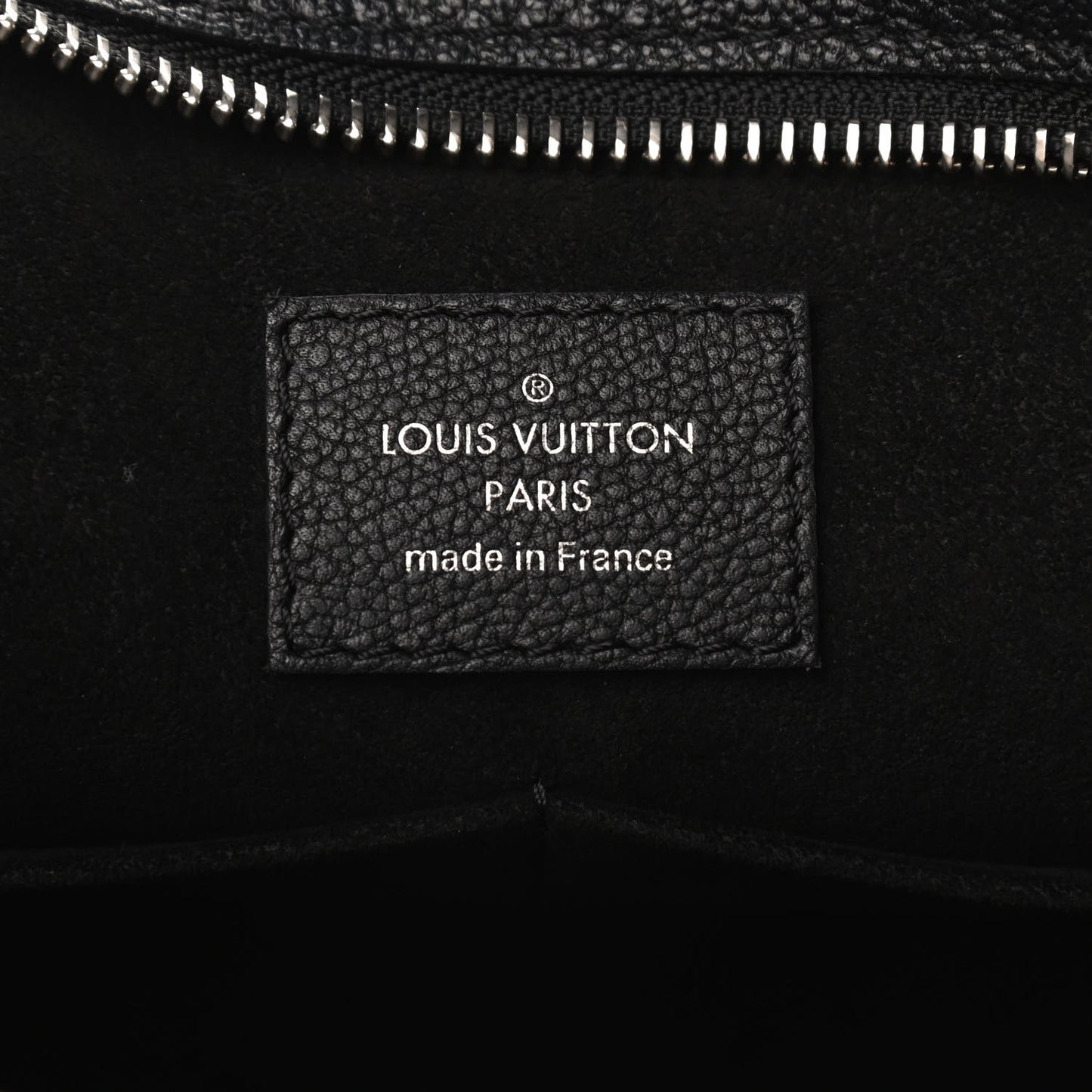 Monogram Cuir Plume Very Zipped Tote Black