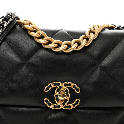 Chanel Lambskin Quilted Medium Chanel 19 Flap Black 5 of 11