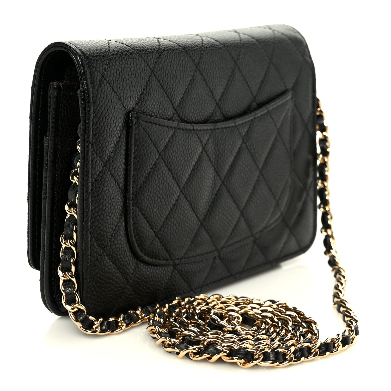 Chanel Caviar Quilted Wallet on Chain WOC Black 4 of 21