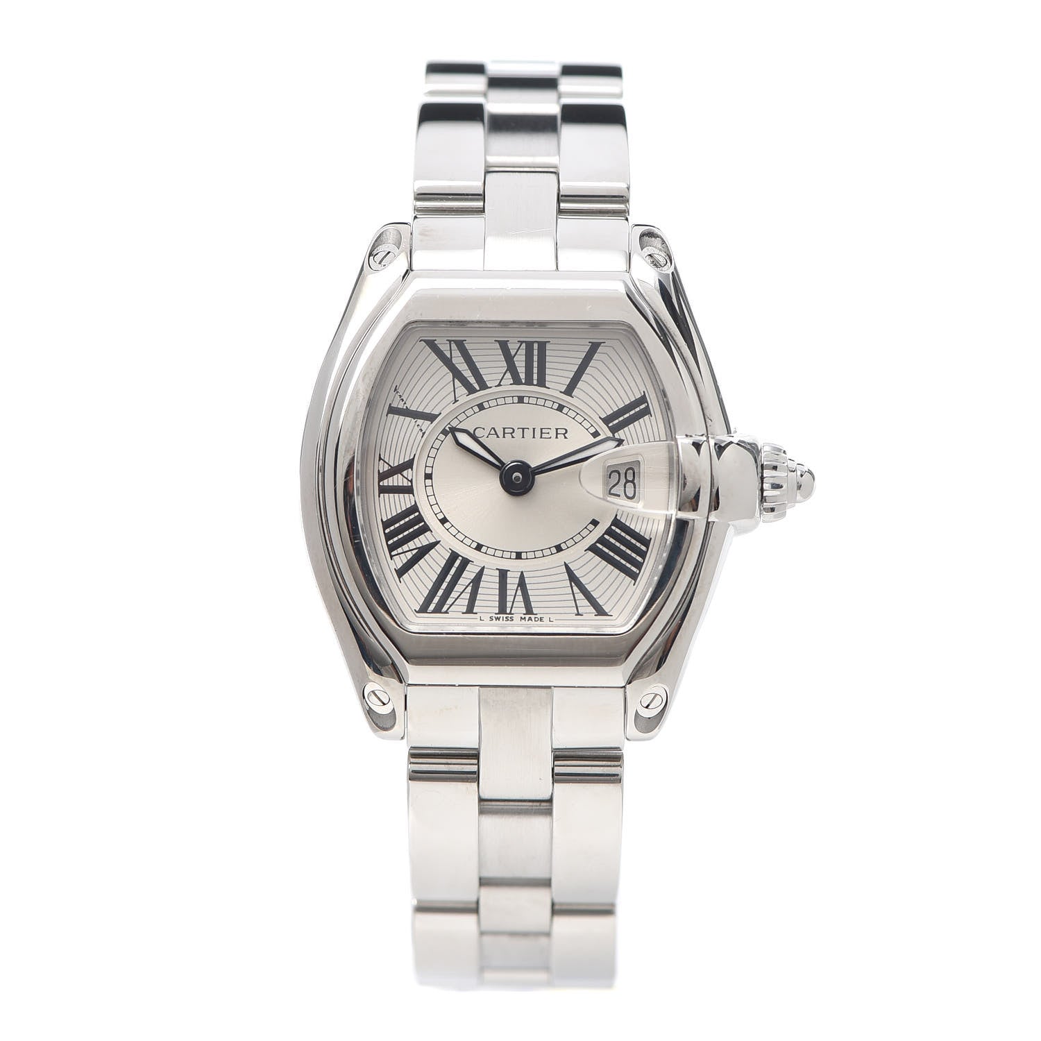Cartier Stainless Steel 31mm Roadster Quartz Watch 1 of 6