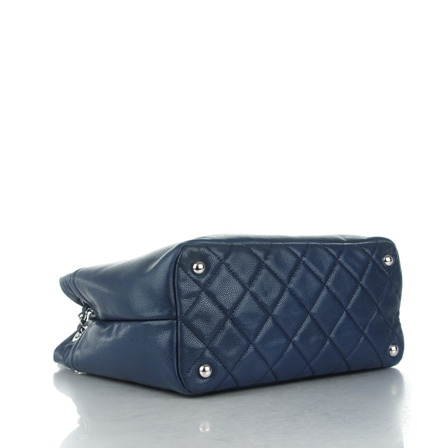 Chanel Caviar Timeless CC Soft Tote Navy Blue 4 of 8