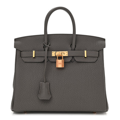 Hermes Togo Birkin 25 Etain 1 of 36