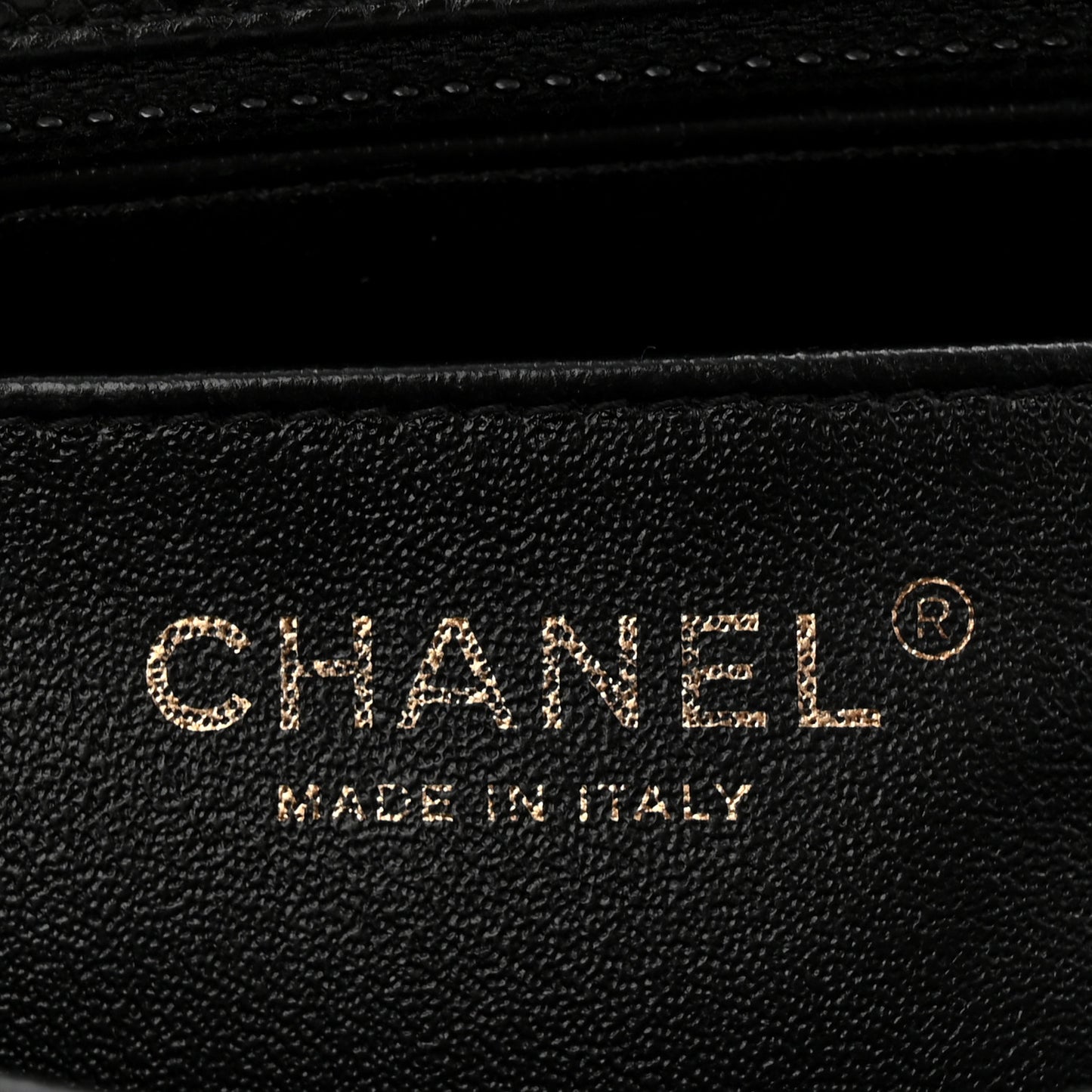 Caviar Quilted Mini Rectangular Flap Black